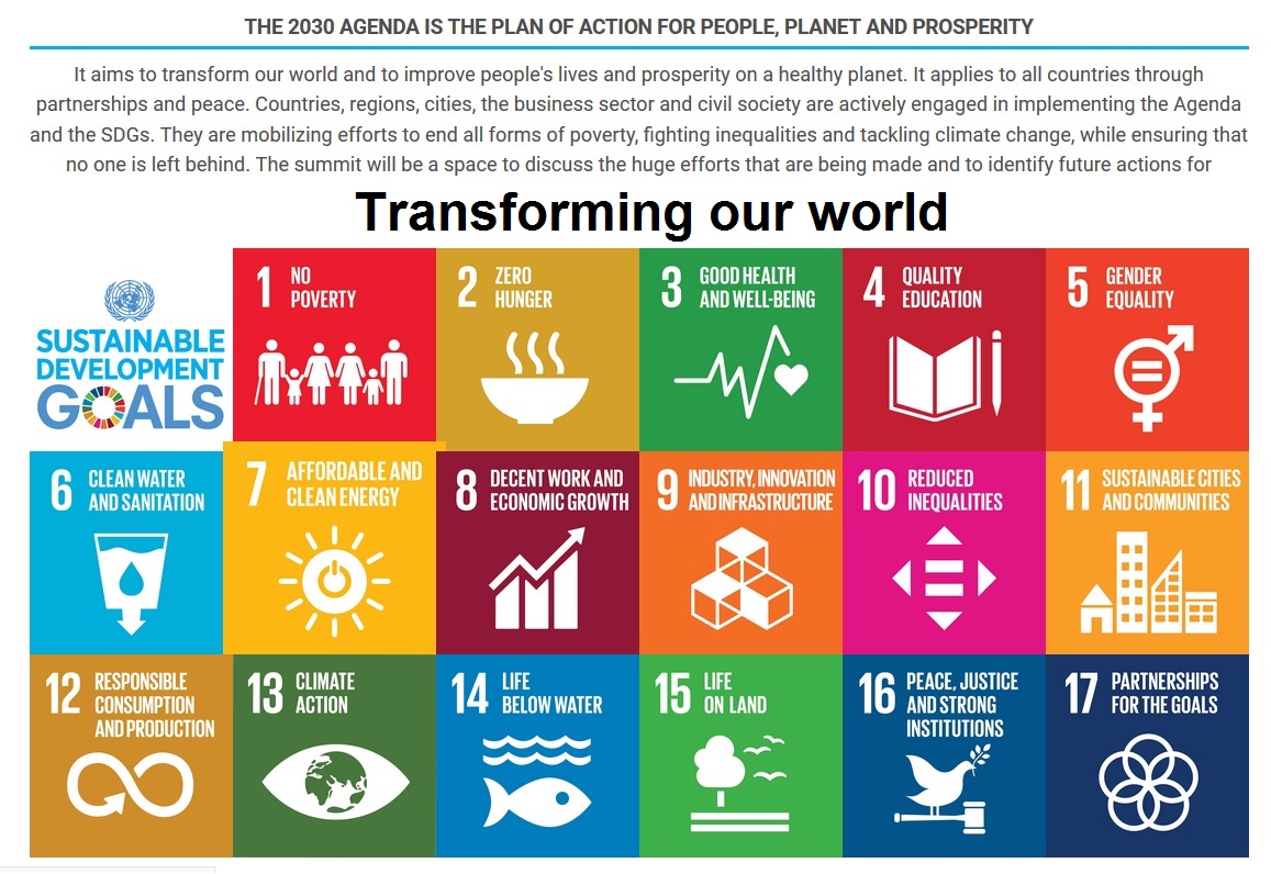 I 17 obiettivi dell'Agenda 2030