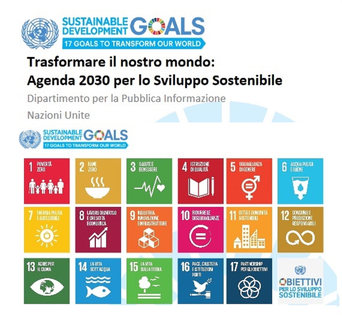 I 17 obiettivi dell'Agenda 2030