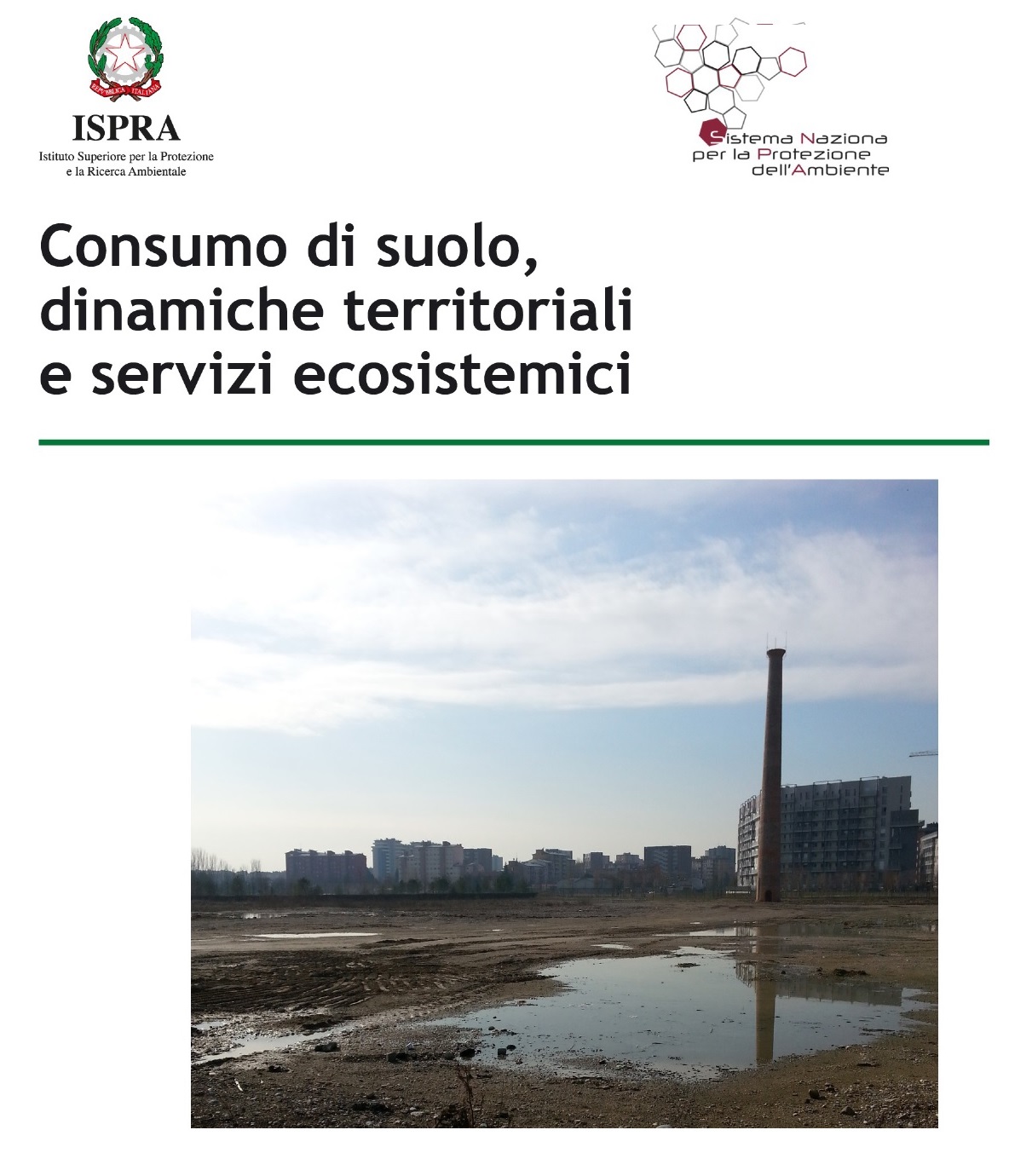 Ispra: dati sul consumo del suolo